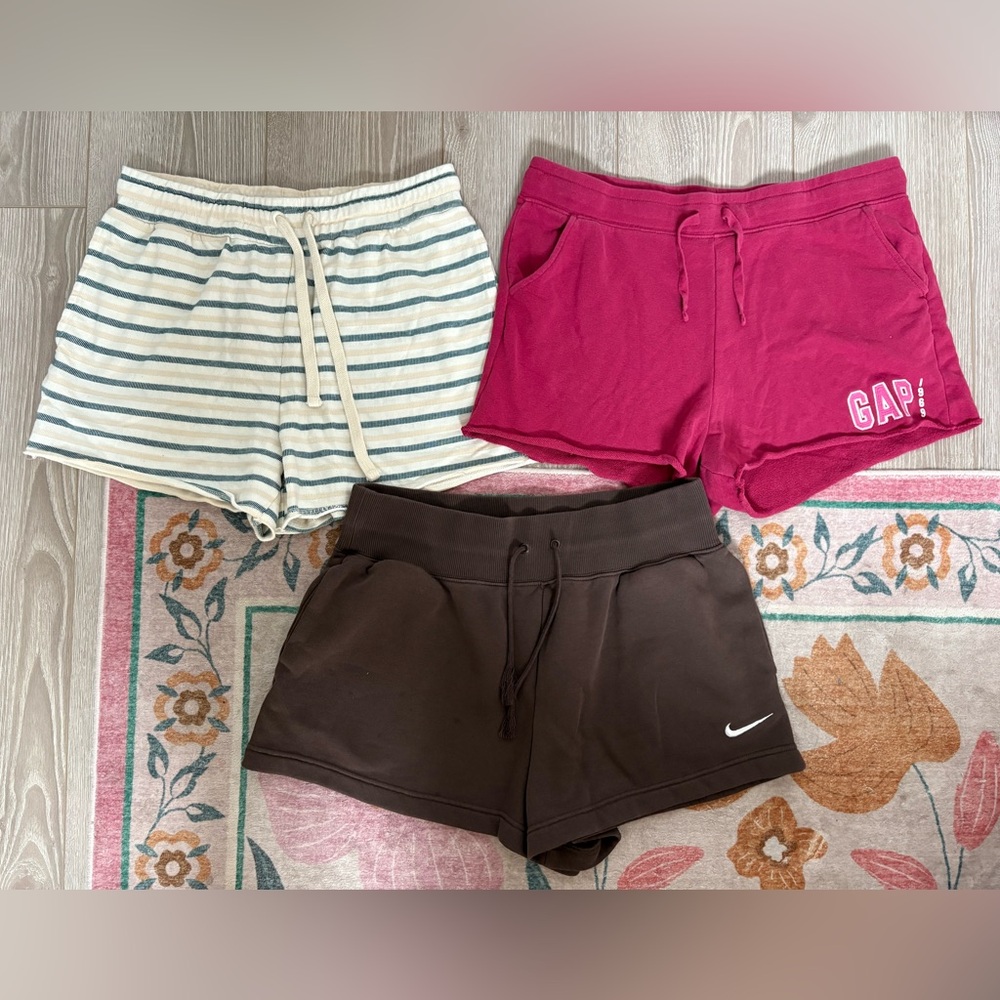 O'Neill, GAP, Nike Women’s Sweatshort Bundle